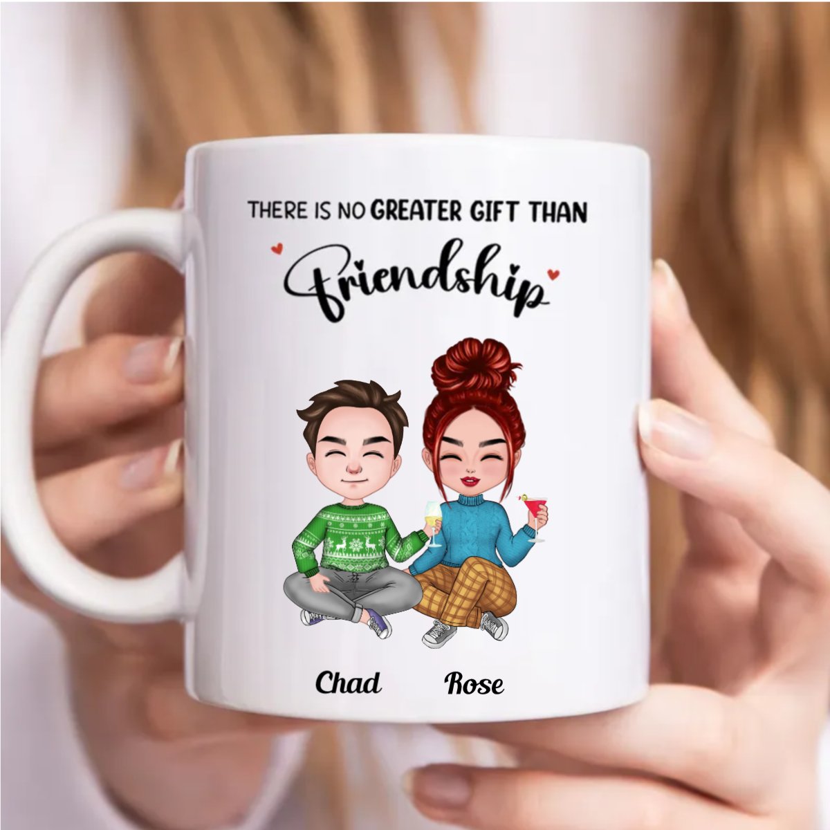 Friendship - There Is No Greater Gift Than Friendship - Personalized Mug (NN) - Makezbright Gifts