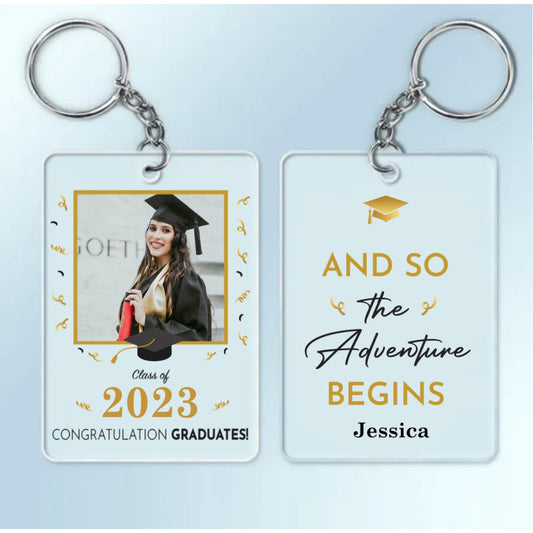 Graduation - Behind You All Your Memories - Personalized Acrylic Keychain (TL) - Makezbright Gifts