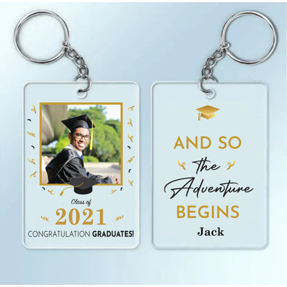 Graduation - Behind You All Your Memories - Personalized Acrylic Keychain (TL) - Makezbright Gifts