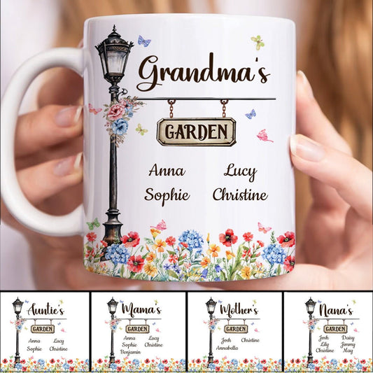 Grandma - Mom's Grandma's Garden - Personalized Mug - Makezbright Gifts