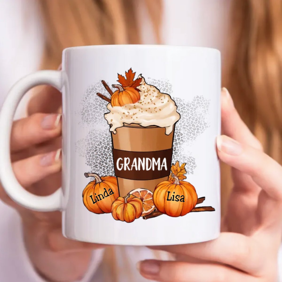 Grandma - Pumpkin Spice Latte - Personalized Mug - Makezbright Gifts