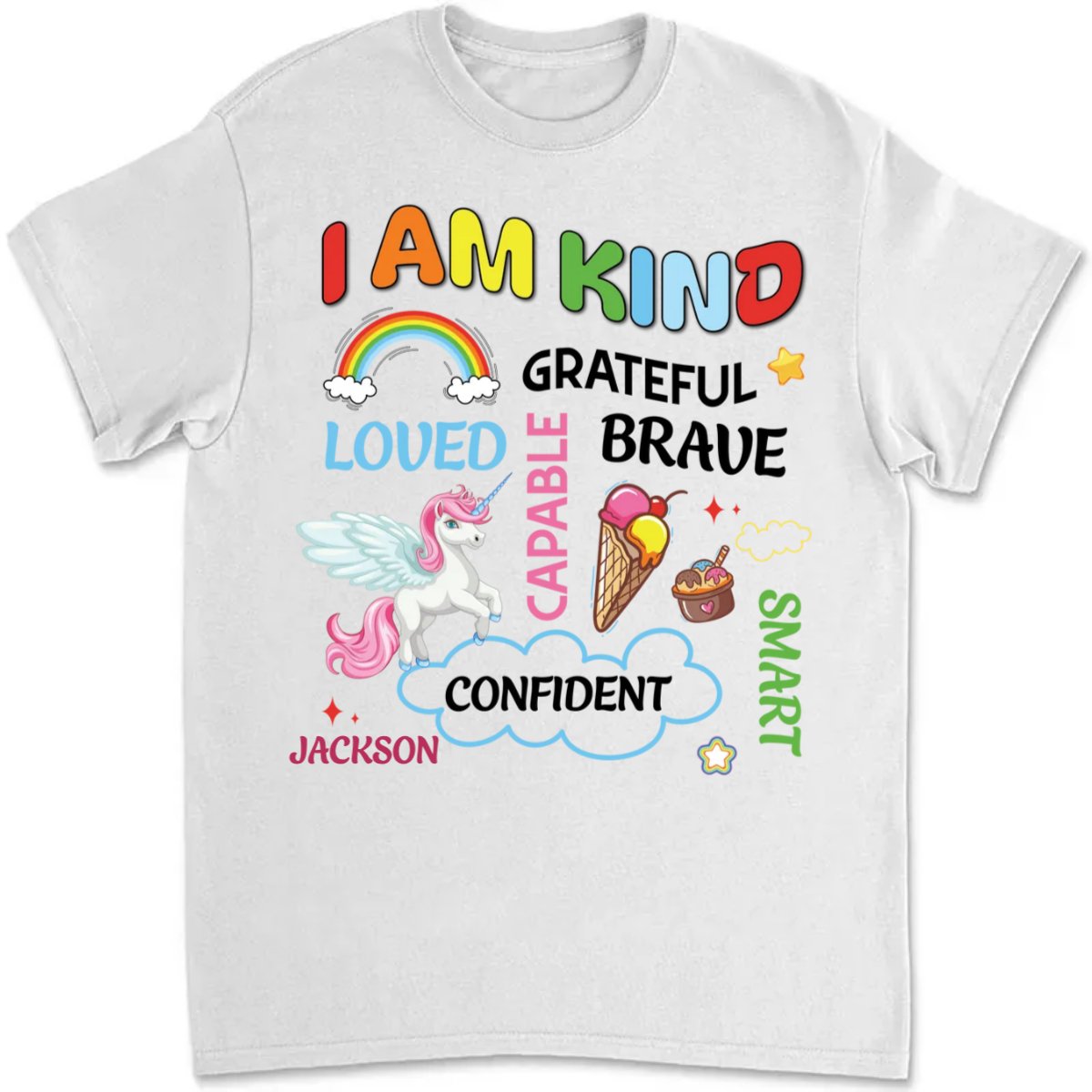 Grandson - I Am Kind - Personalized T - Shirt - Makezbright Gifts