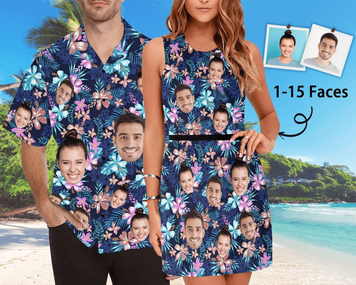 Hawaii - Custom Face Hawaiian Shirts - Personalized Short (LH6) - Makezbright Gifts