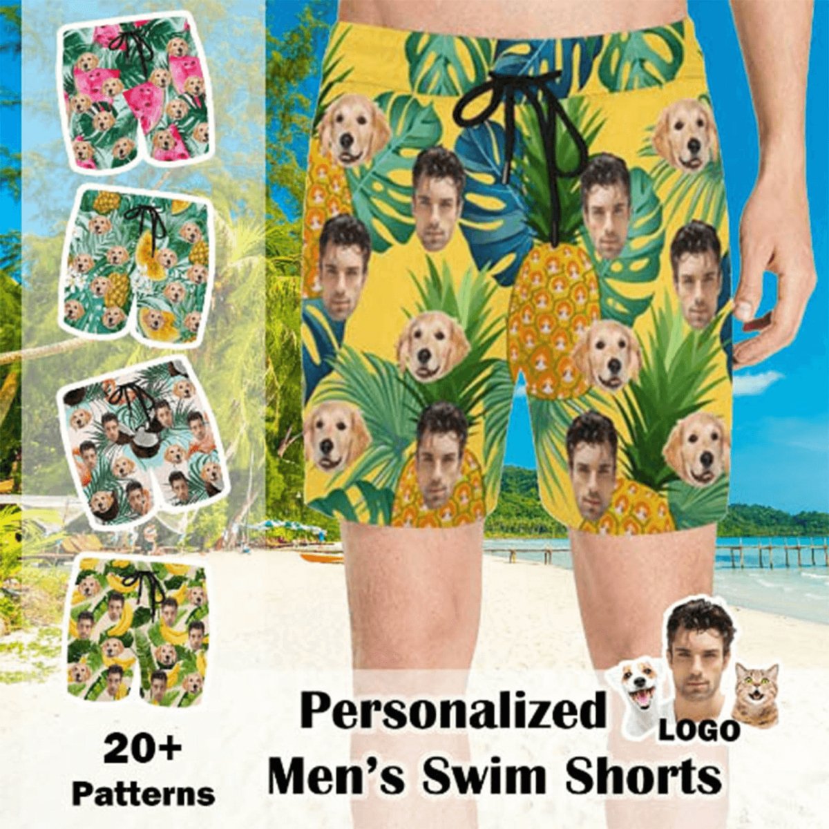 Hawaii - Custom Men's Swim Shorts - Personalized Short - Makezbright Gifts