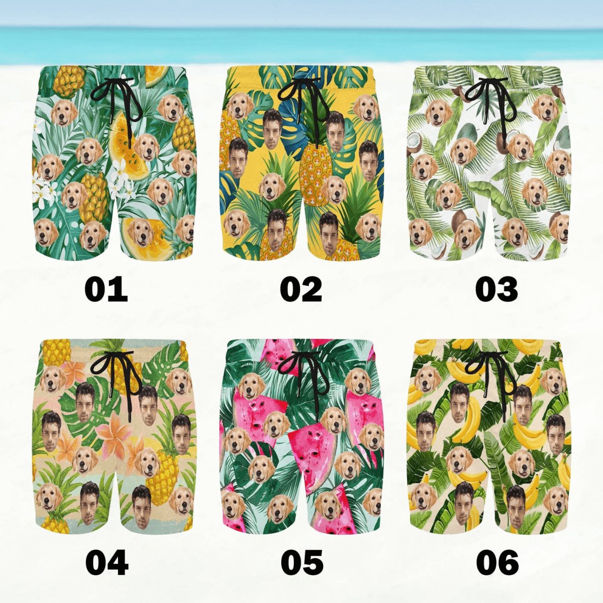 Hawaii - Custom Men's Swim Shorts - Personalized Short - Makezbright Gifts