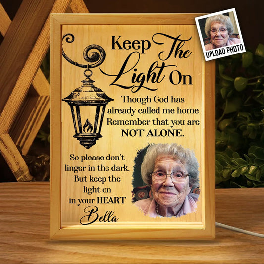 Keep The Light On - Personalized Frame Light Box - Makezbright Gifts