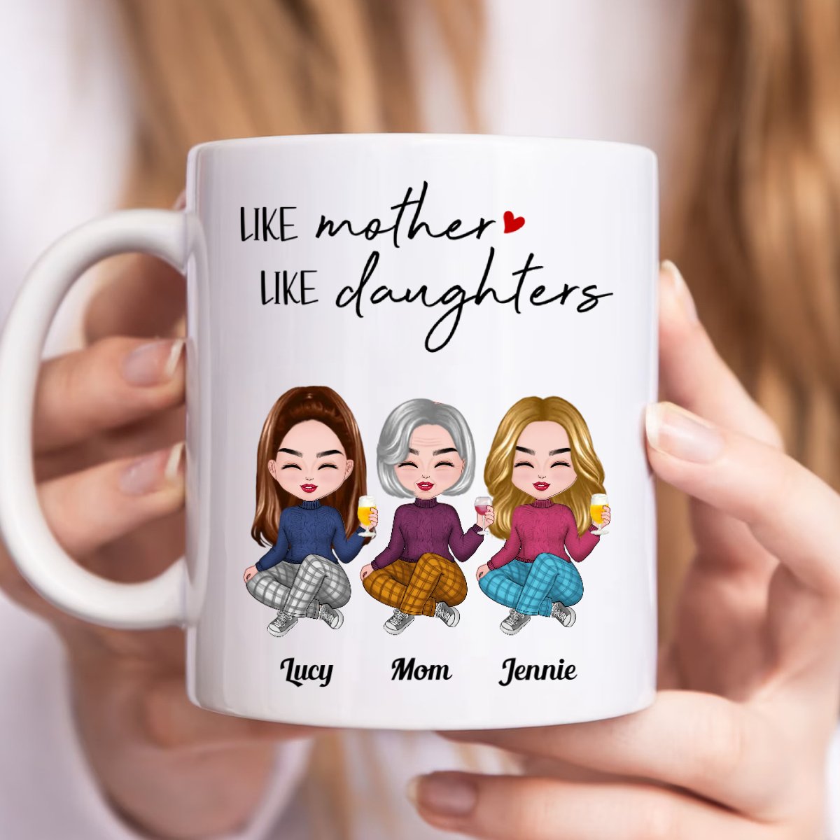 Like Mother Like Daughters - Personalized Mug (NN) - Makezbright Gifts