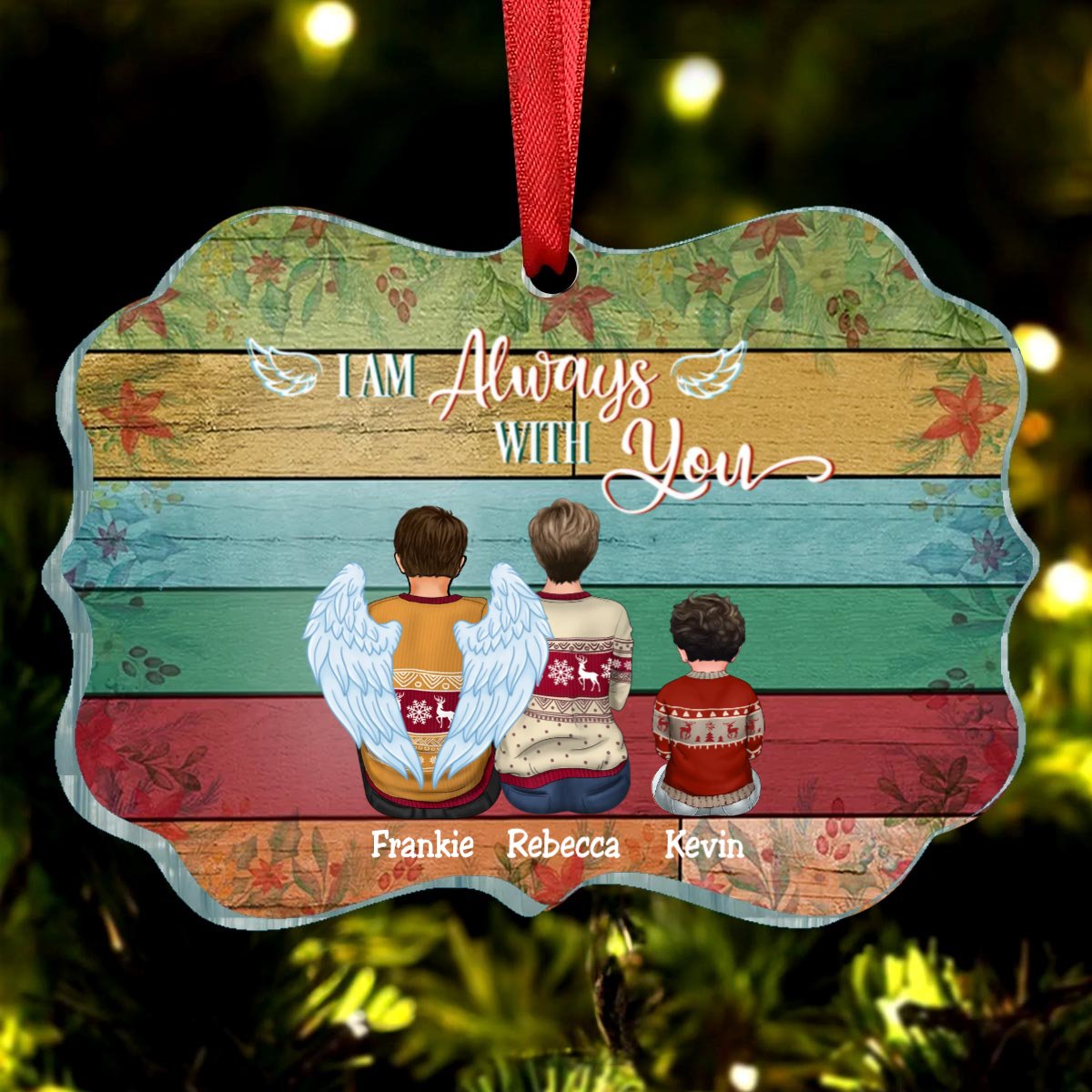 Memorial - I Am Always With You - Personalized Ornament (LH) - Makezbright Gifts