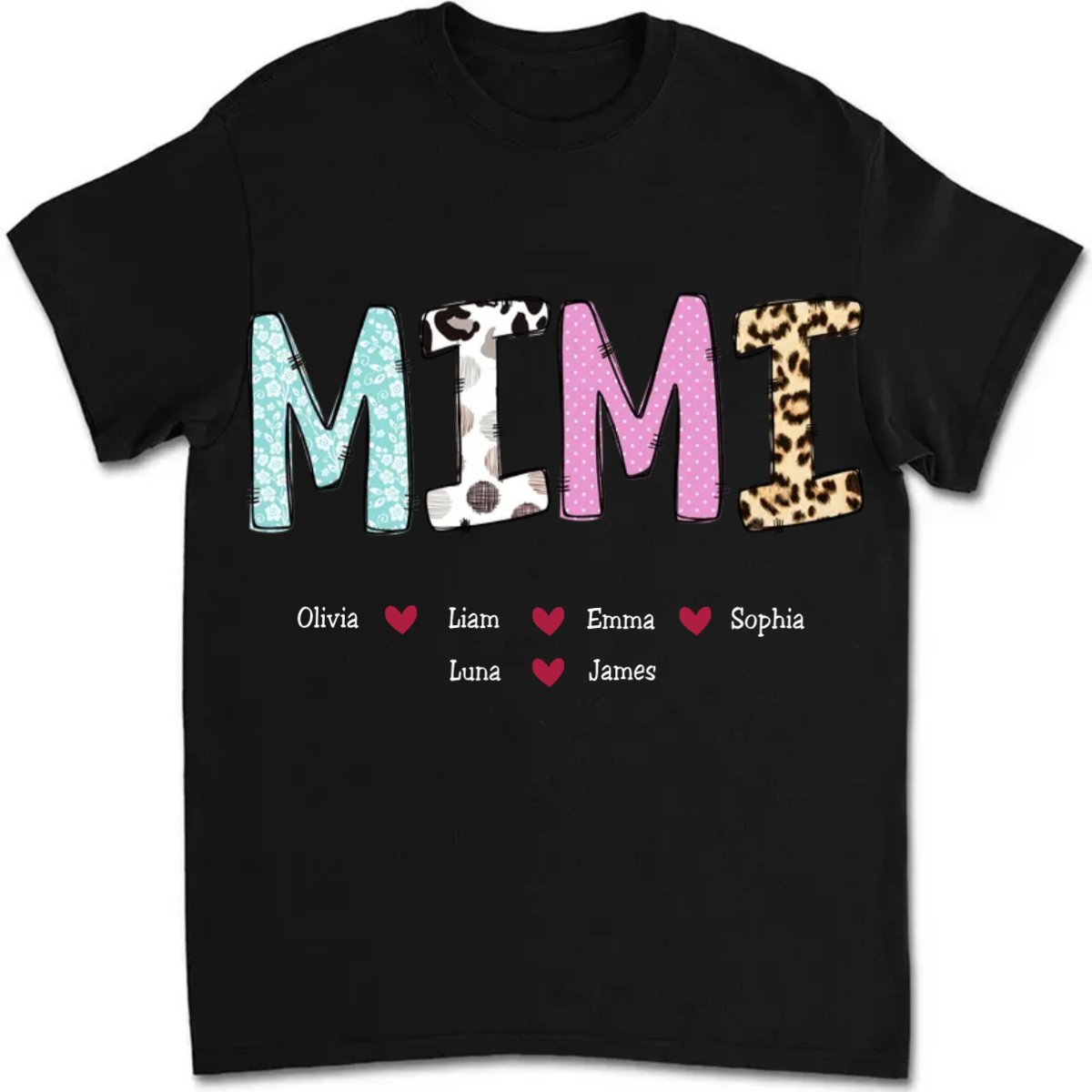 Mimi - Grandma T - Shirt Gifts For The Loved Ones - Personalized T - Shirt - Makezbright Gifts