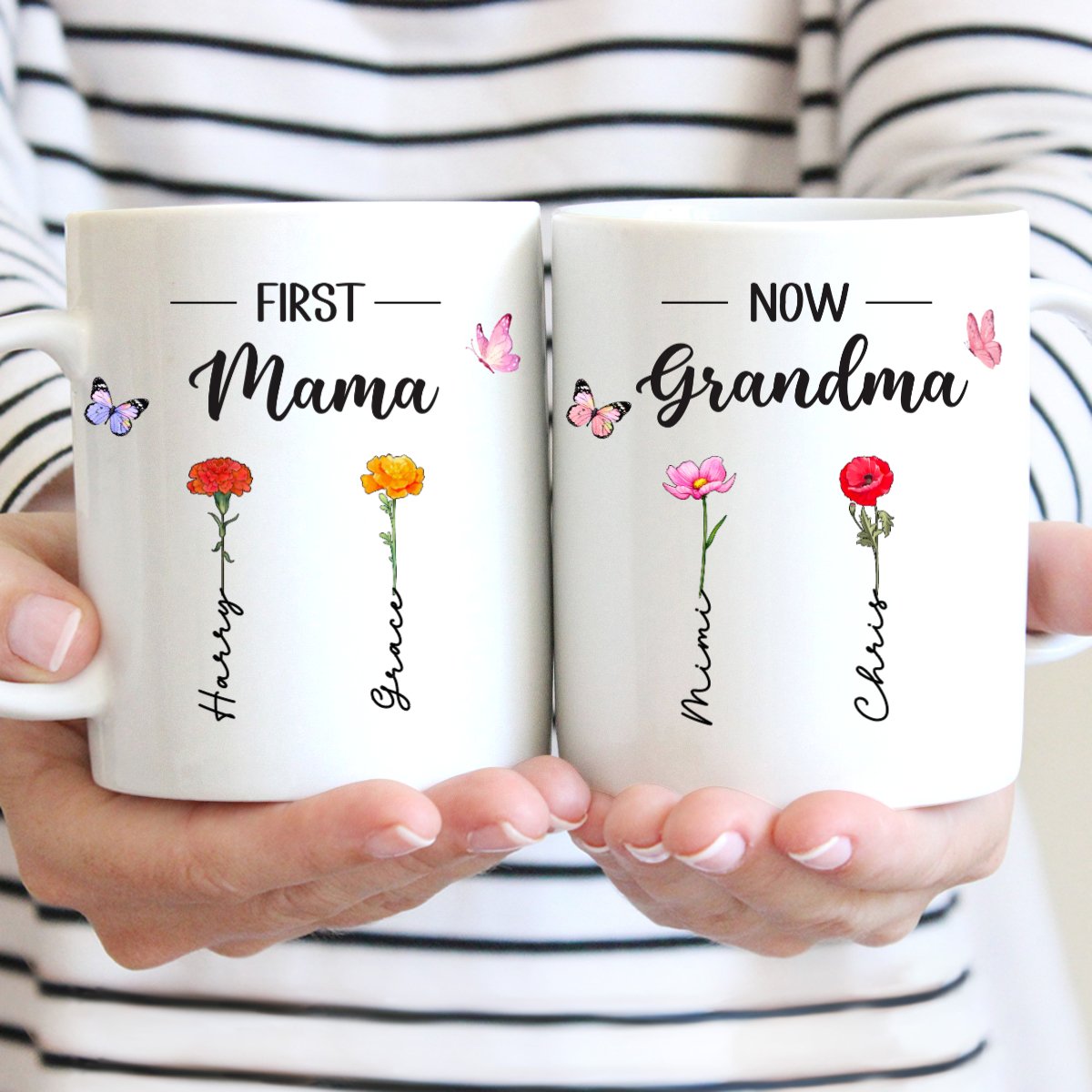 Mother - First Mom Now Grandma - Personalized Mug (II) - Makezbright Gifts