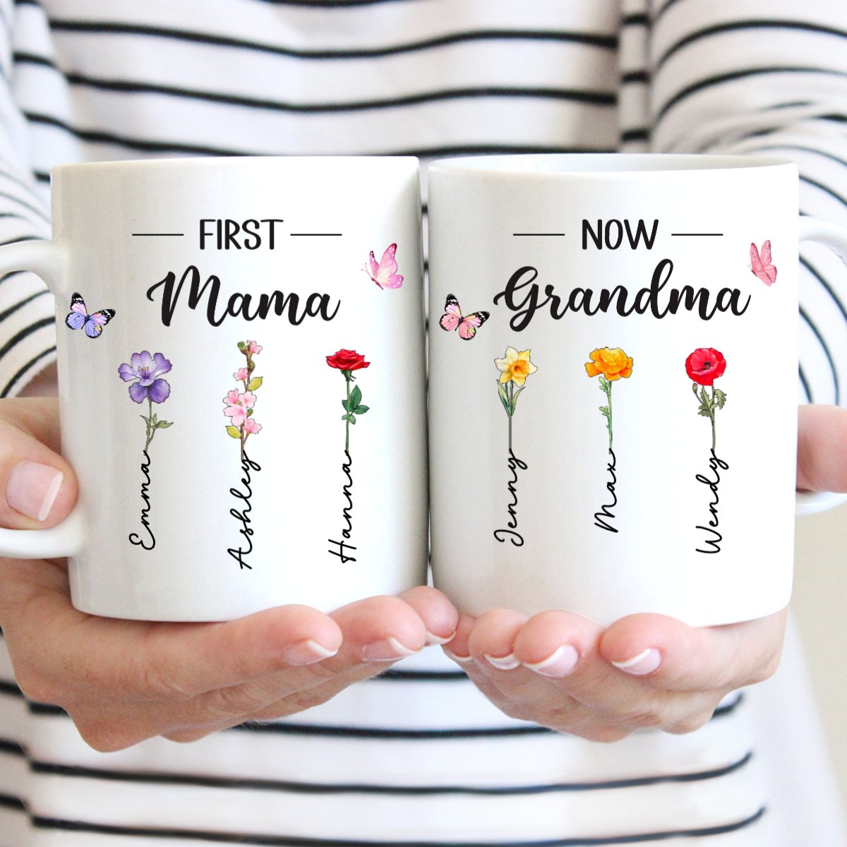 Mother - First Mom Now Grandma - Personalized Mug (II) - Makezbright Gifts