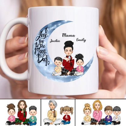 Mother - I Love You To The Moon And Back - Personalized Mug (M3) - Makezbright Gifts