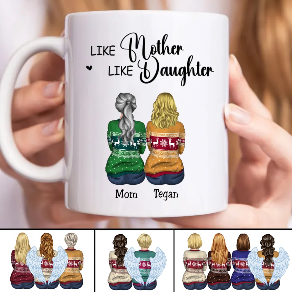 Mother - Like Mother Like Daughter - Personalized Mug (Ver.2) - Makezbright Gifts