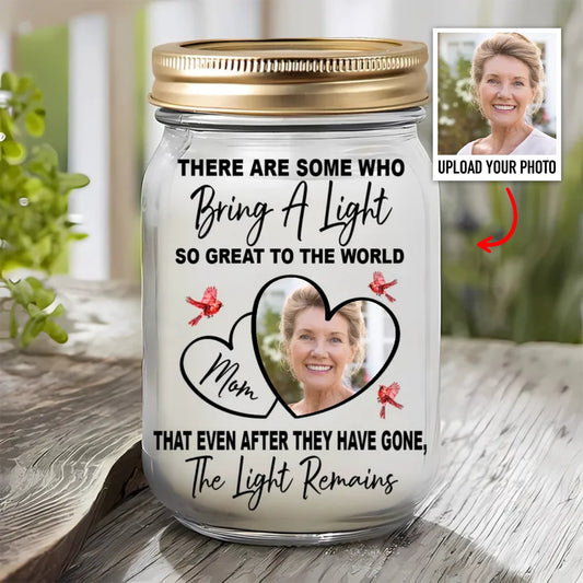 Mother - There Are Some Who Bring A Light To The World - Personalized Jar Light - Makezbright Gifts