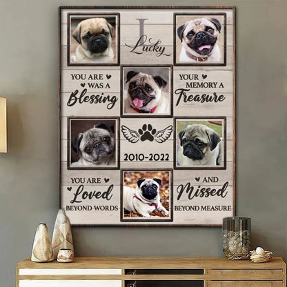 Pet Lovers - Custom Photo Dog Memorial Posters - Personalized Poster - Makezbright Gifts