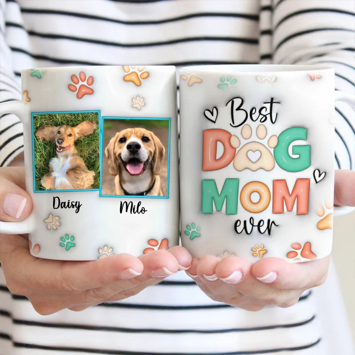 Pet Lovers - Custom Photo Love Me Love My Dog - Personalized Mug (II) - Makezbright Gifts