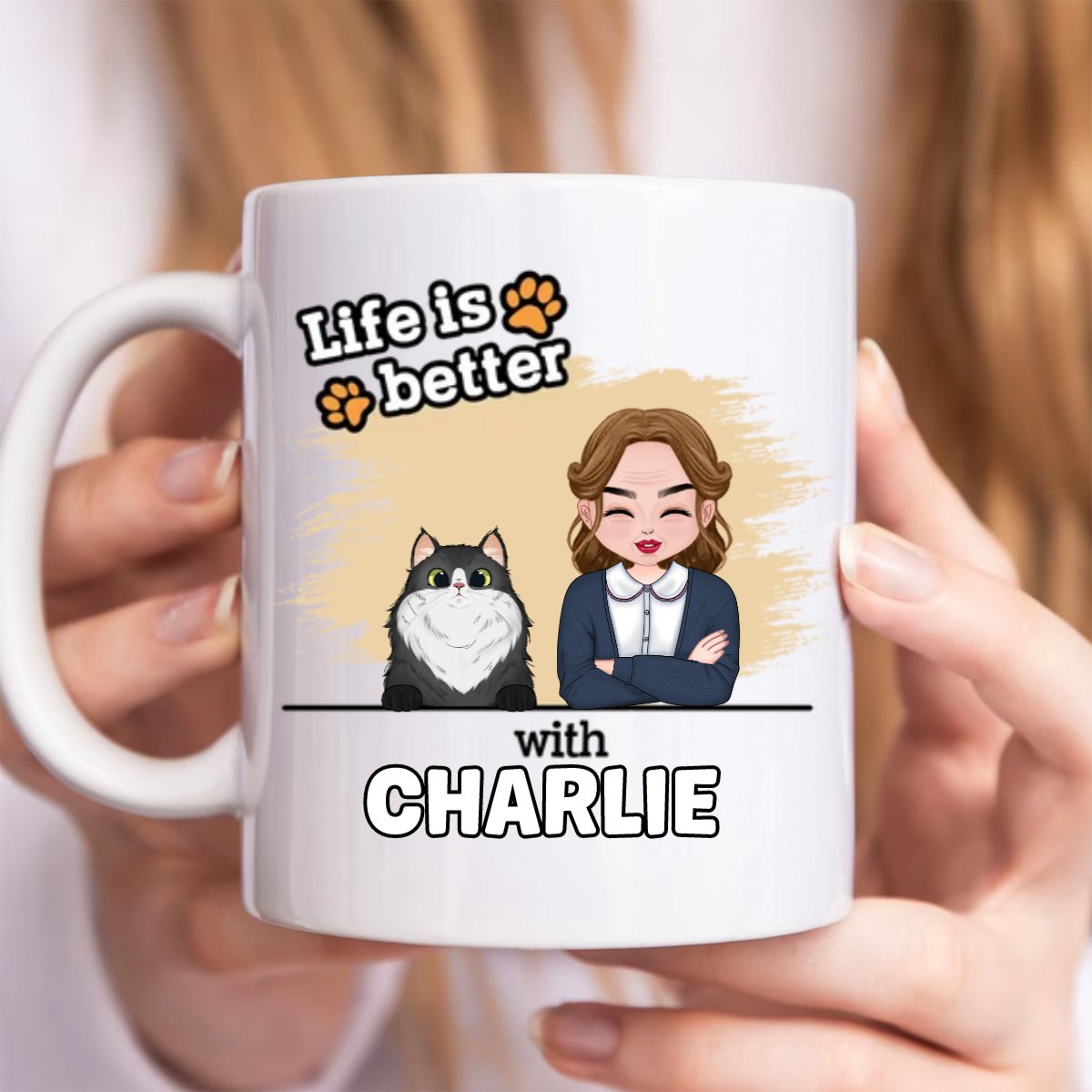 Pet Lovers - Life Is Better With - Personalized Mug - Makezbright Gifts