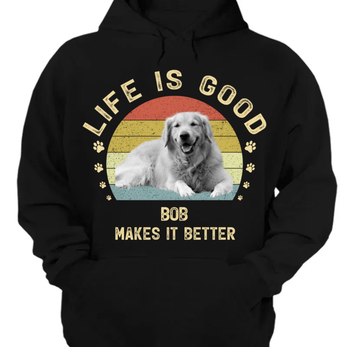 Pet Lovers - Life Is Good My Dog Makes It Better - Personalized T - Shirt, Hoodie - Makezbright Gifts