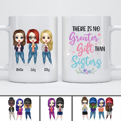 Sisters - Sisters Are God's Way of Making Sure We Never Walk Alone - Personalized Mug (Ver 5) - Makezbright Gifts