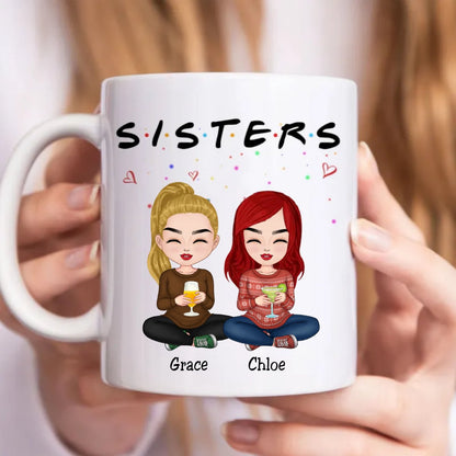 Sisters - S.I.S.T.E.R.S - Personalized Mug - Makezbright Gifts