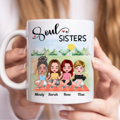 Sisters - Soul Sisters - Personalized Mug (AA) - Makezbright Gifts