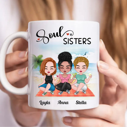 Sisters - Soul Sisters - Personalized Mug (BB) - Makezbright Gifts