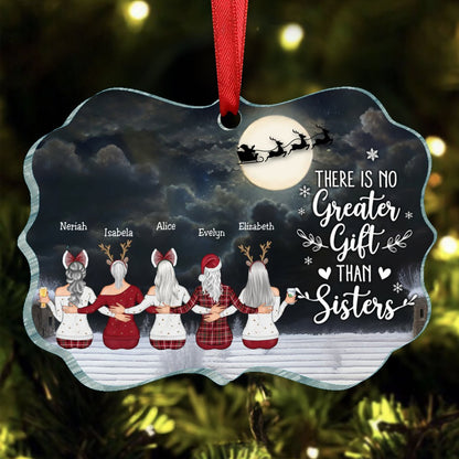 Sisters - There Is No Greater Gift Than Sisters - Personalized Acrylic Ornament (TT) - Makezbright Gifts