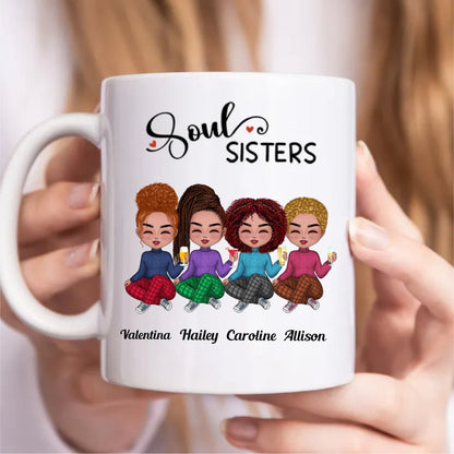 Soul Sisters - Personalized Mug - Makezbright Gifts