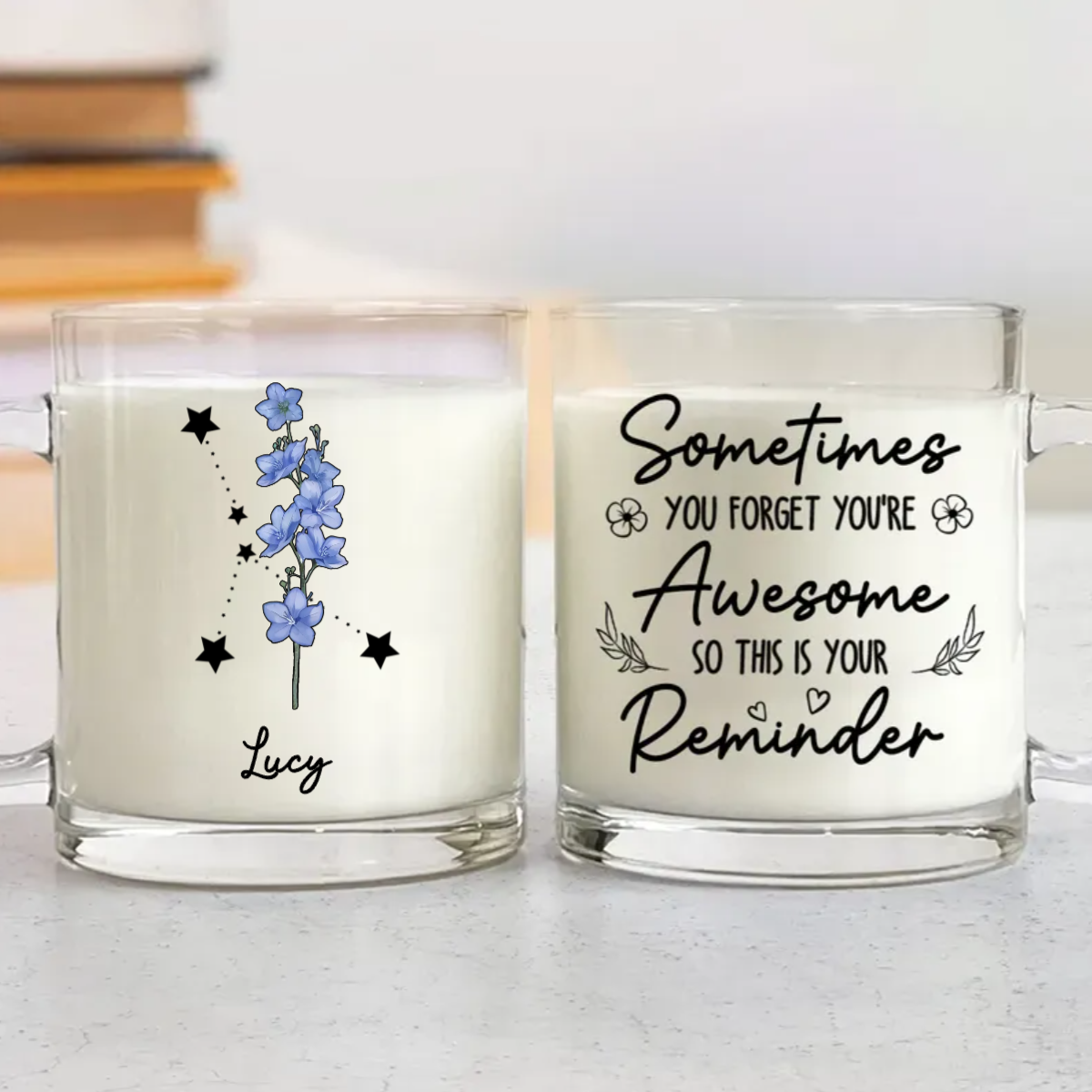 Reminder Of How You're Awesome - Personalized Glass Mug