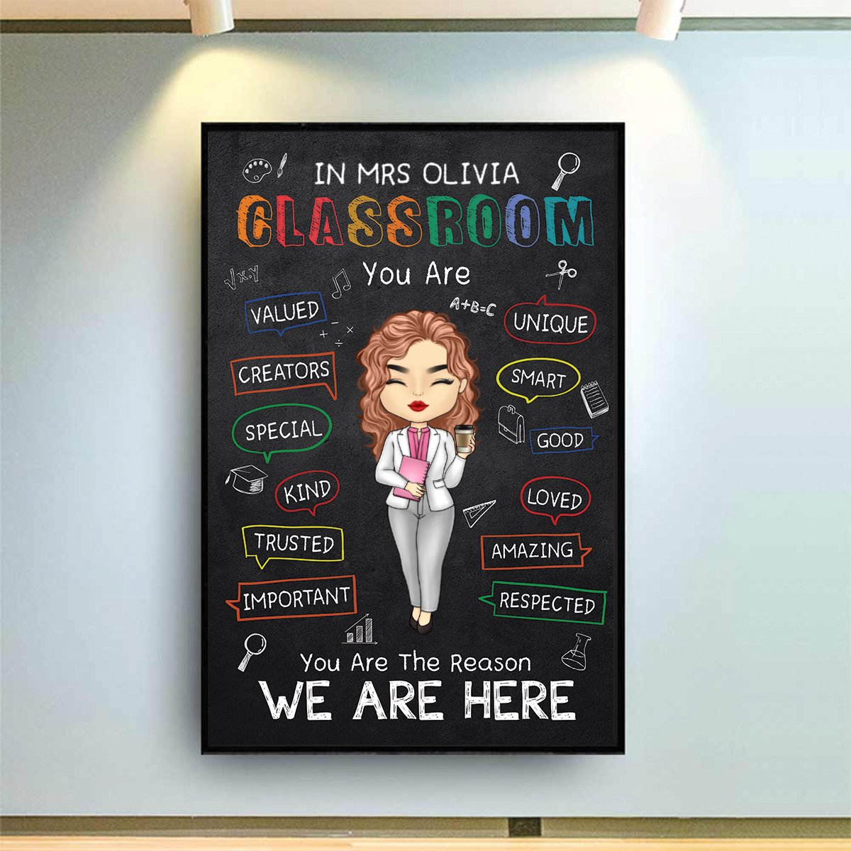 Teacher - In This Classroom You Are - Personalized Poster (TB) - Makezbright Gifts