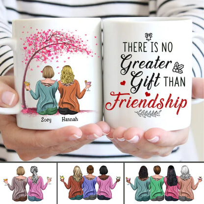 There Is No Greater Gift Than Friendship - Personalized Mug (Blossom) - Makezbright Gifts