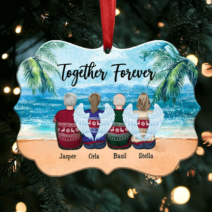 Together Forever - Custom Ornament - Personalized Christmas Ornament - Makezbright Gifts