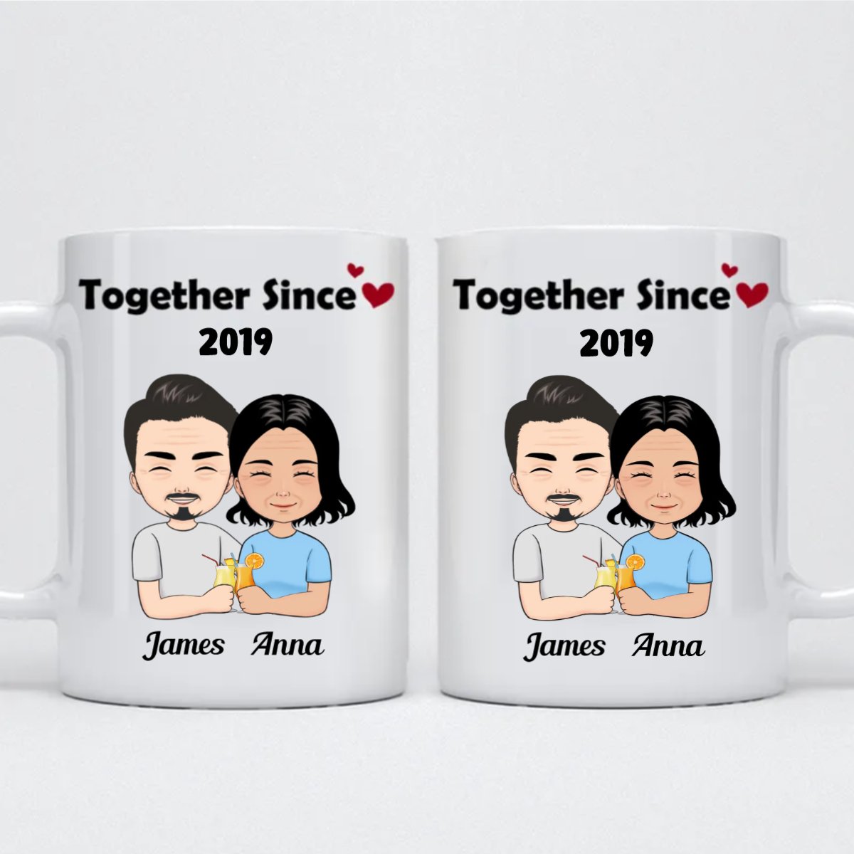 Together Since - Personalized Mug - Makezbright Gifts