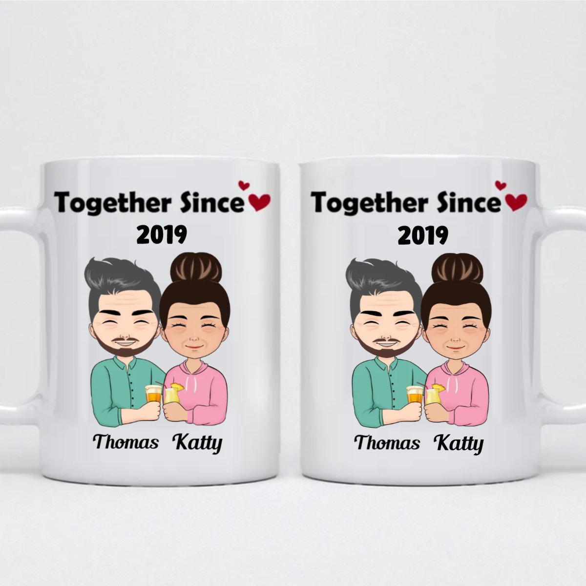 Together Since - Personalized Mug - Makezbright Gifts