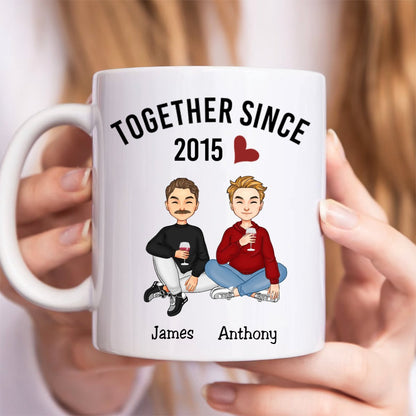 Together Since - Personalized Mug (VT) - Makezbright Gifts