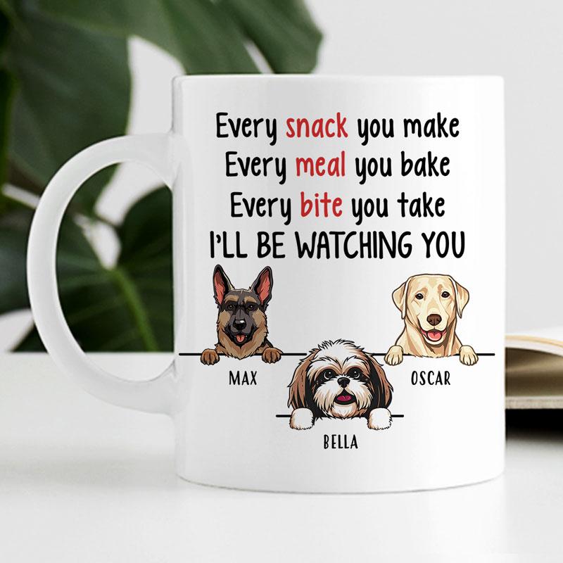 Watching You, Funny Personalized Mug, Father's Day gift, Custom Gift for Dog Lovers - Makezbright Gifts